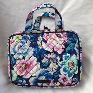 Vera Bradley Garden Grove Navy Blue Floral Lay Flat Travel Organizer